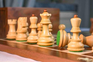 Distinction Chess Set <br>Crafted in Maple and Walnut