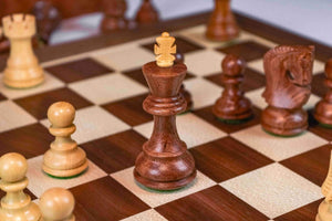 Distinction Chess Set <br>Crafted in Maple and Walnut