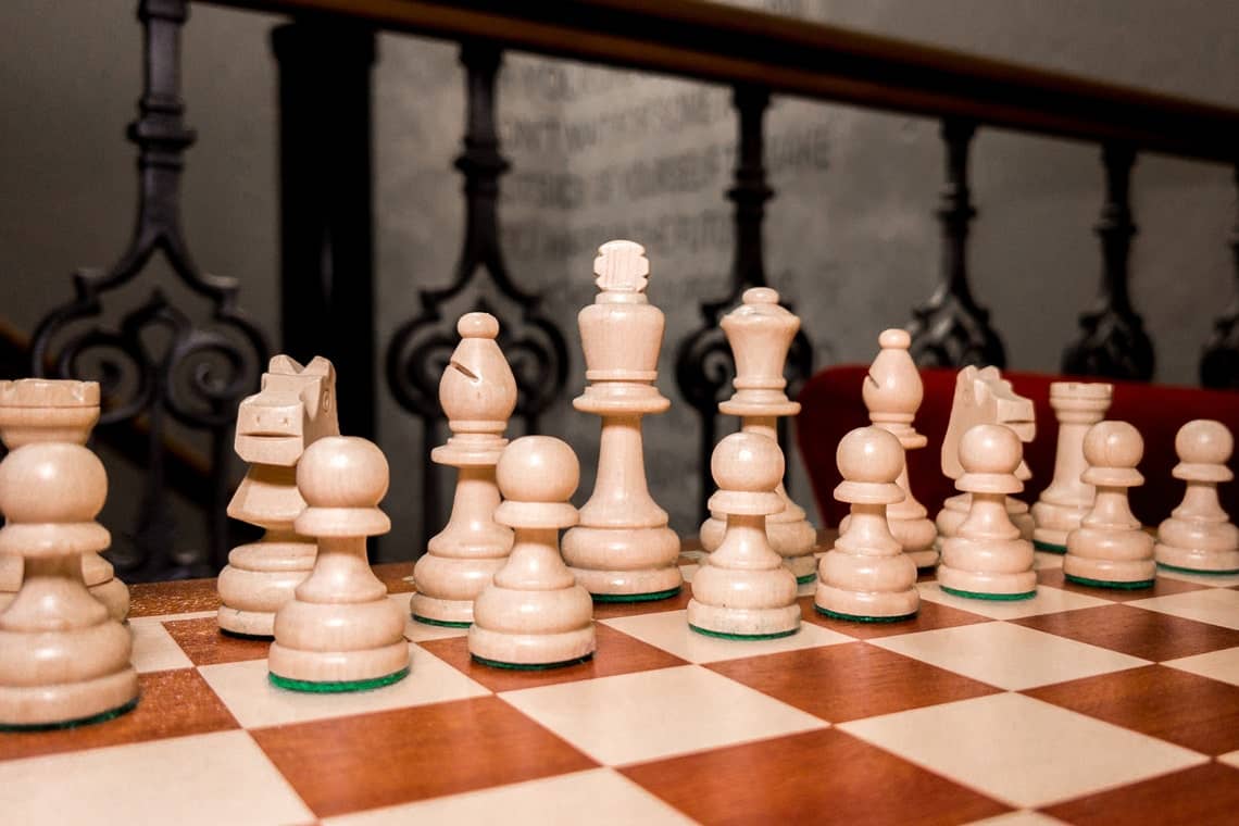 'Tournament' Chess Set <br>Crafted in Mahogany