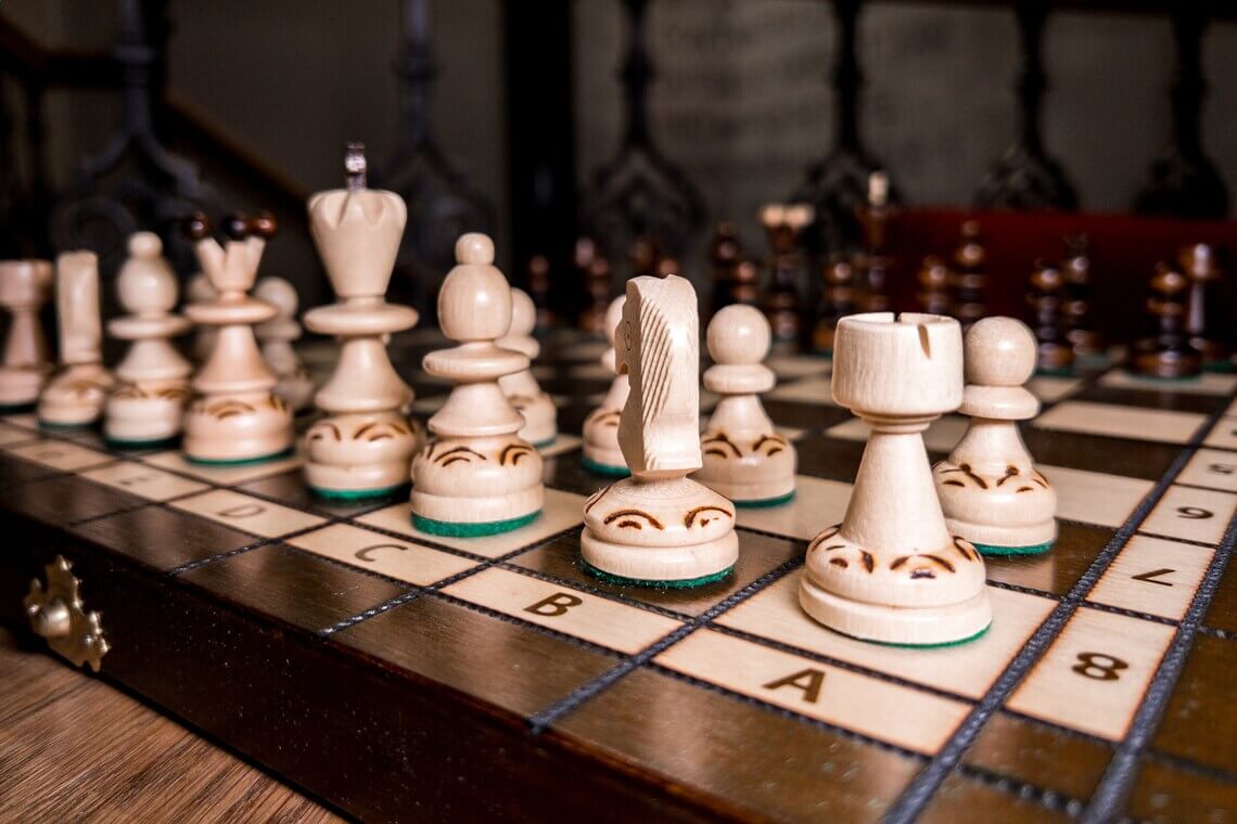 'Fantaisie' Chess Set <br>Crafted in Beech and Sycamore