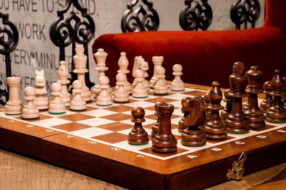 'Tournament' Chess Set <br>Crafted in Mahogany