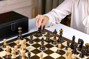 Elegance Chess Set <br>with Burnt Wood Pieces