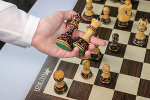 Elegance Chess Set <br>with Burnt Wood Pieces