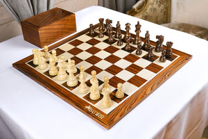 Louis XIII Chess Set <br>Crafted in Rosewood