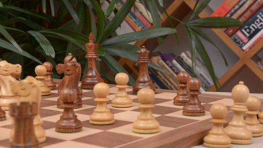 American Chess Set <br>Crafted in Walnut and Maple