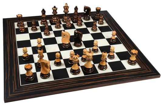 Refined Chess Set <br>Crafted in Ebony and Boxwood