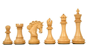 Figury szachowe Opulence <br>Wykonane z hebanu i bukszpanu