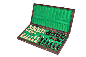 Antique Chess Set <br>Crafted in Maple and Hornbeam