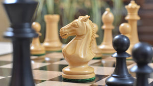 Royal Prestige shakkinappulat  <br>eebenpuusta ja puksipuusta