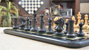 Royal Prestige shakkinappulat  <br>eebenpuusta ja puksipuusta