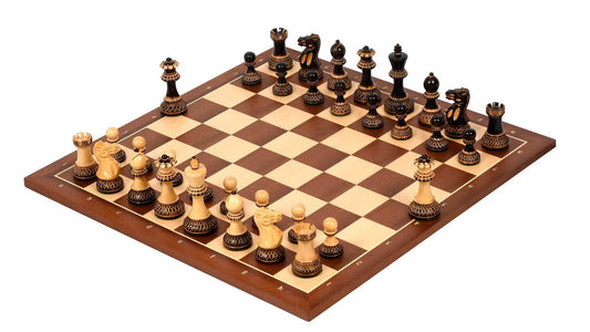 Bourgeois Chess Set <br>Crafted in Burnt Boxwood
