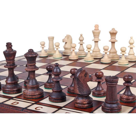 Charlemagne Chess Set <br>Crafted in Hornbeam and Maple