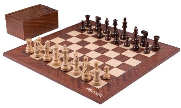 Beams Chess Set <br>Crafted in Mahogany and Acacia
