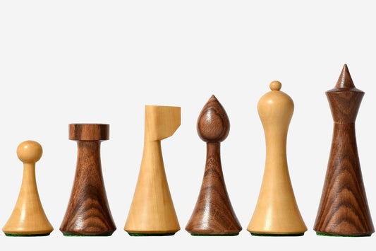 Minimalist Artistic Chess Pieces <br>in Boxwood