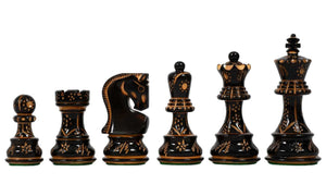 Elegance Chess Set <br>with Burnt Wood Pieces