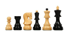 Figury szachowe Prestige <br>Wykonane z hebanowanego bukszpanu