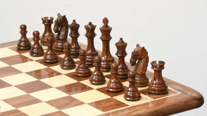 Figury szachowe Sovereign <br>Wykonane z akacji i bukszpanu
