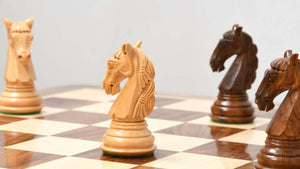 Figury szachowe Sovereign <br>Wykonane z akacji i bukszpanu