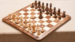 Figury szachowe Sovereign <br>Wykonane z akacji i bukszpanu