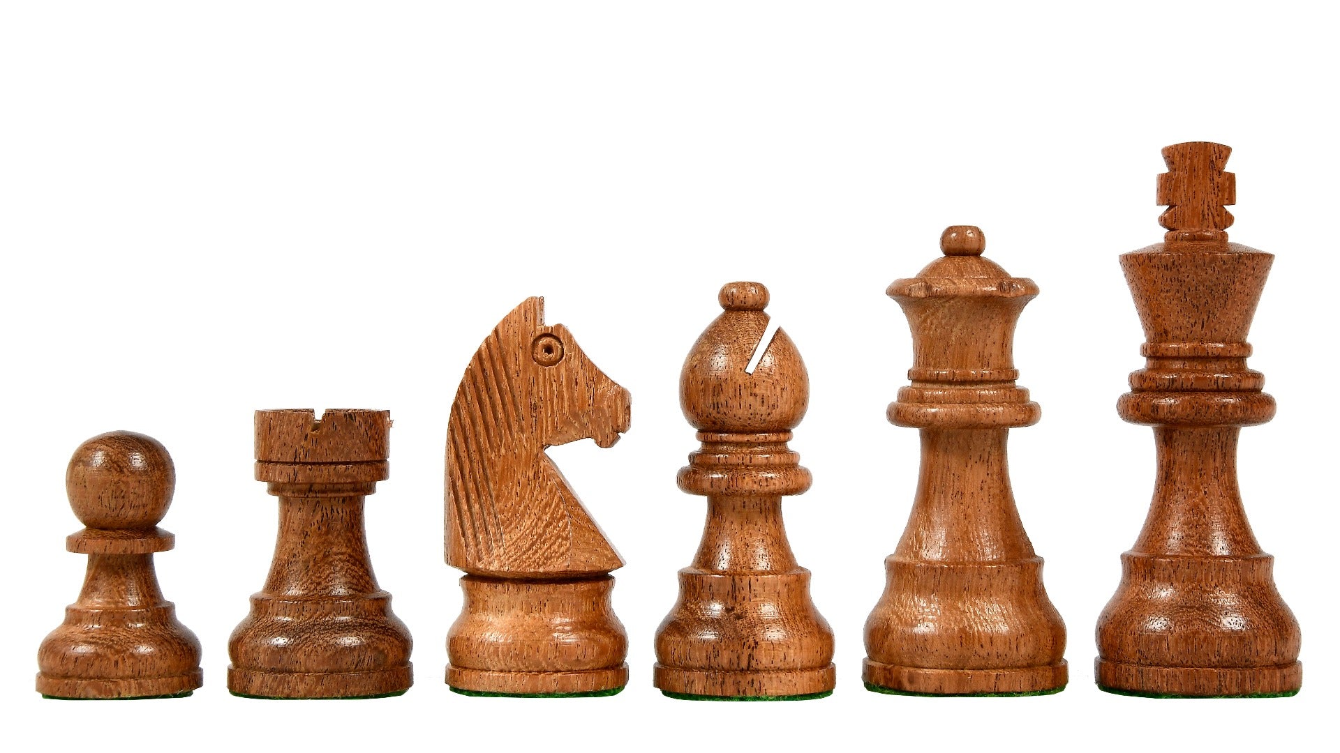 'Fleur de Lys' Chess Set <br>Crafted in Mahogany Wood