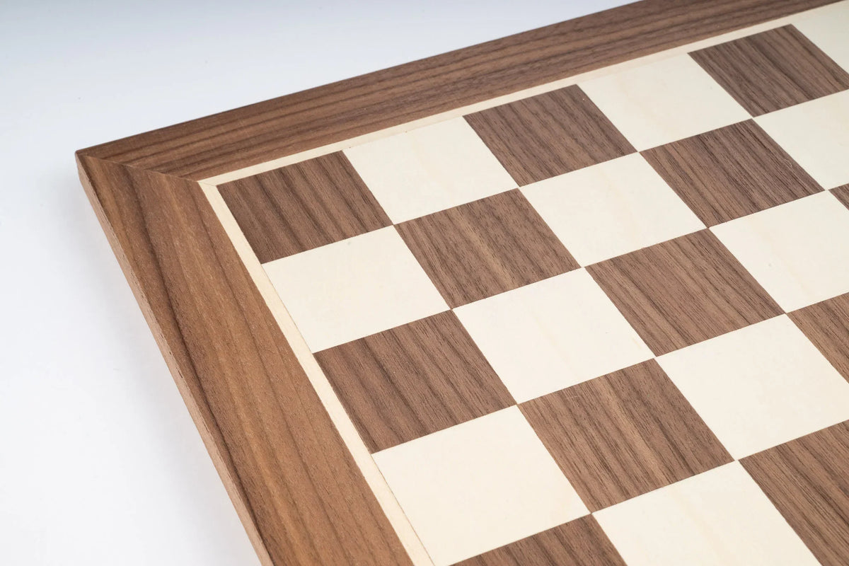 High-end 17 Inches Chess Board Crafted in Walnut Wood — Product view 3