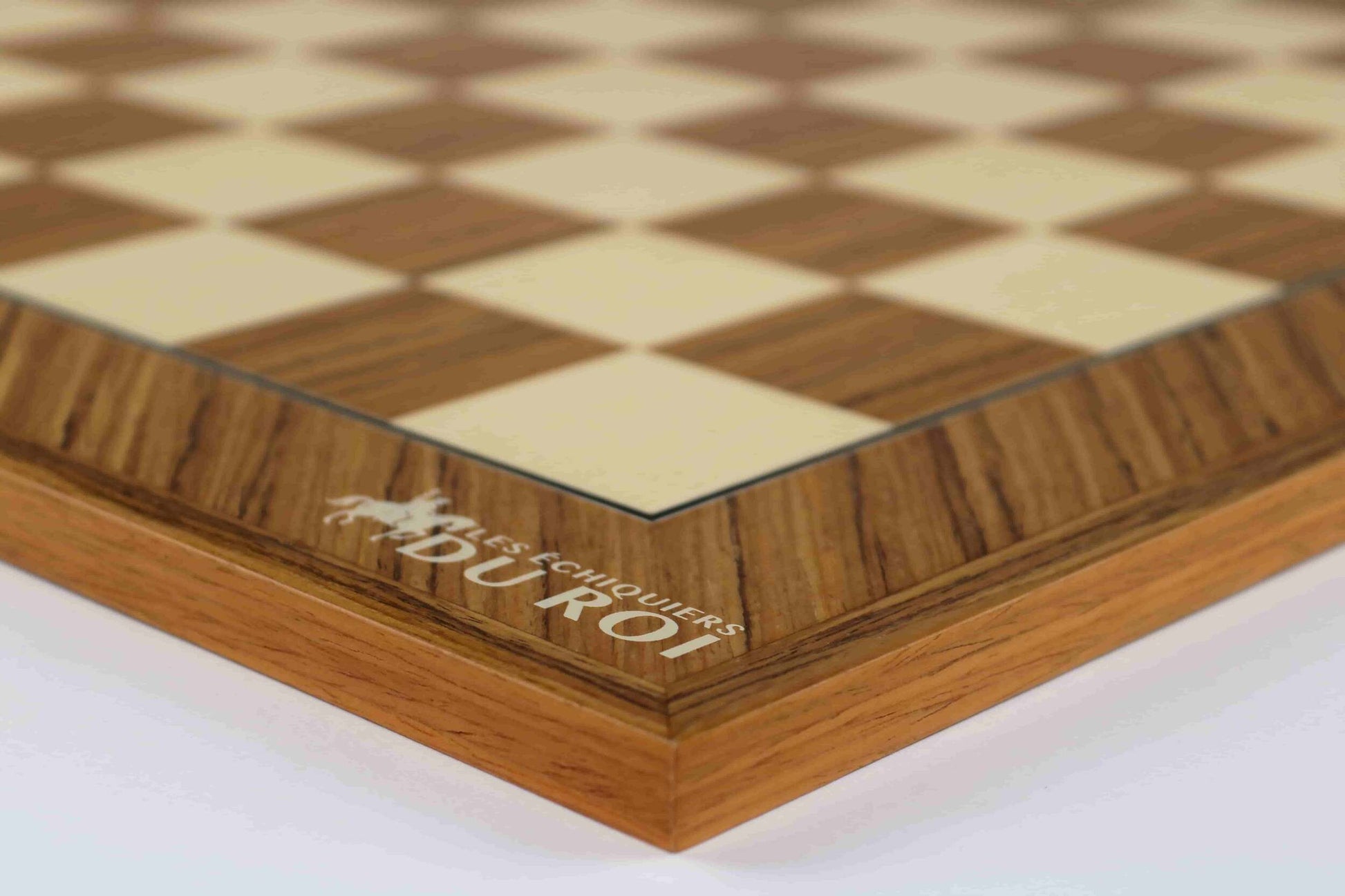 Teak and Sycamore Chessboard <br>Handmade in Europe