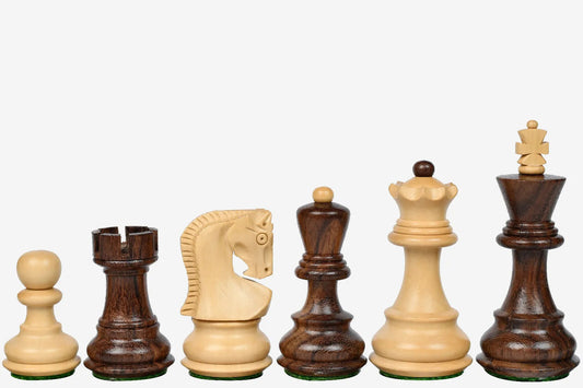 Imperial Chess Pieces Crafted <br>in Sheesham and Natural Boxwood