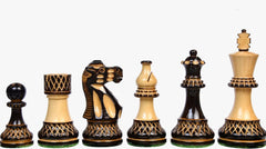 Heritage Chess Pieces <br>Crafted in Burnt Boxwood